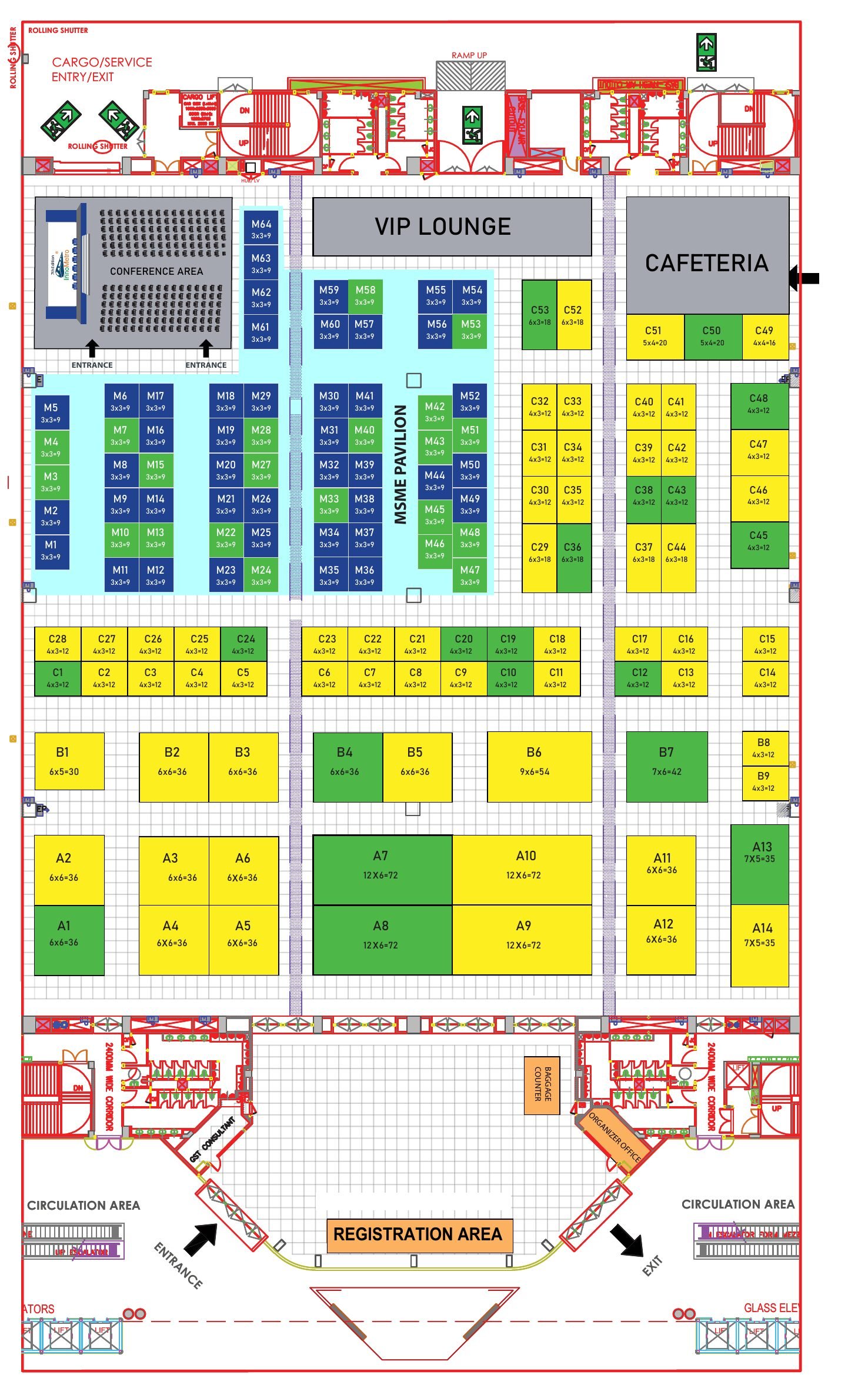 InnoMetro 2027 hall layout, Bharat Mandapam